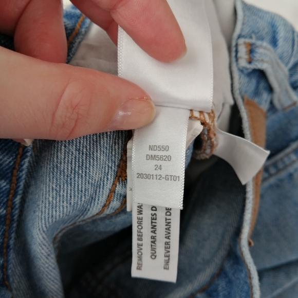 Madewell Baggy Straight Leg Jeans Distressed Earlhurst Light Wash 24 - Picture 13 of 16